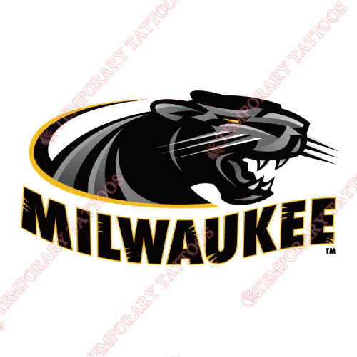 Wisconsin Milwaukee Panthers Customize Temporary Tattoos Stickers NO.7038